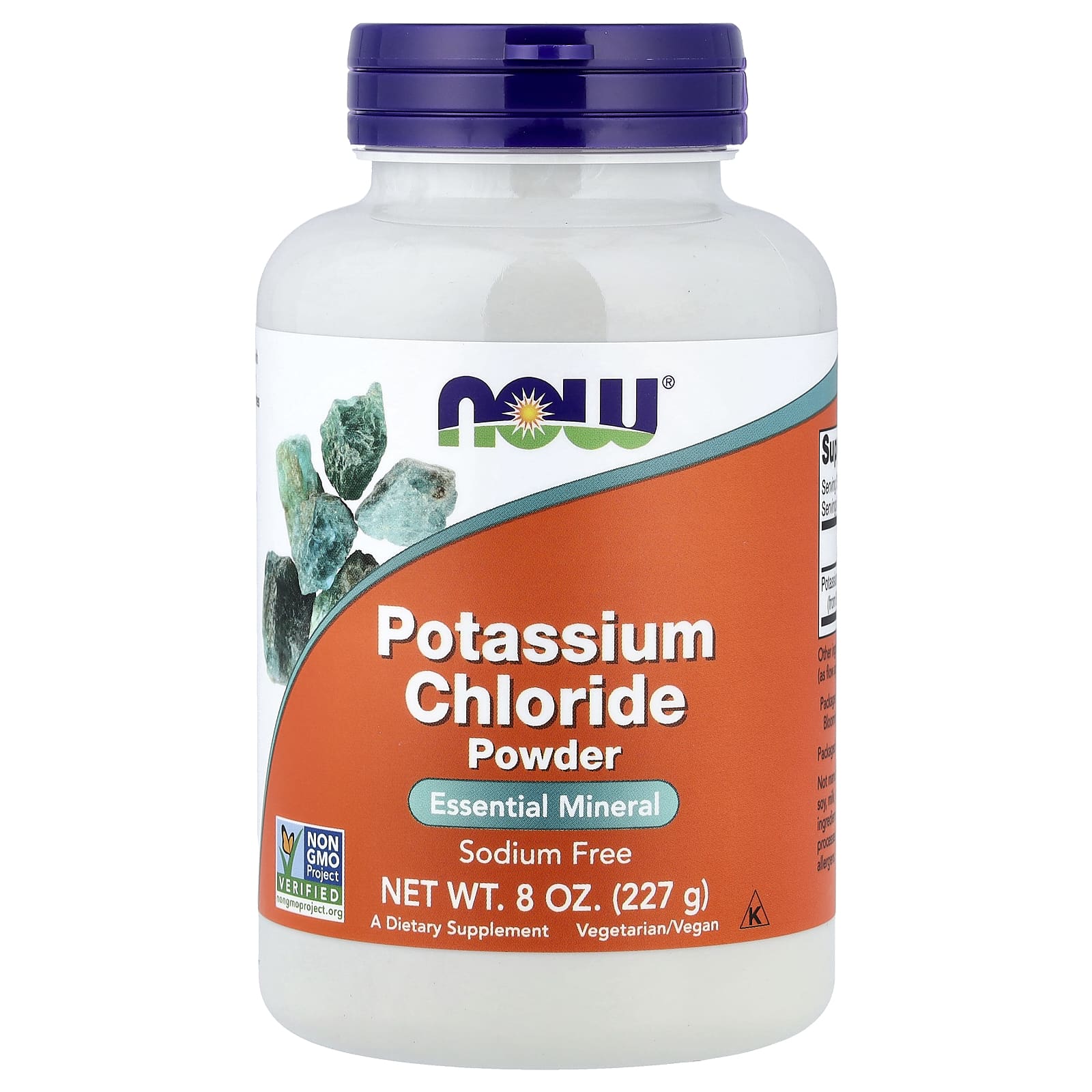 Калий NOW Foods Chloride Powder, 227 г, порошок