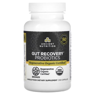 Пробиотик Ancient Nutrition Gut Recovery, 25 млрд КОЕ, 60 капсул