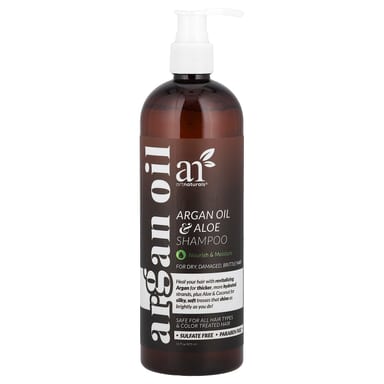 Аргановое масло artnaturals & Aloe Shampoo For Dry Brittle Hair, оттенок Damaged, 473 мл