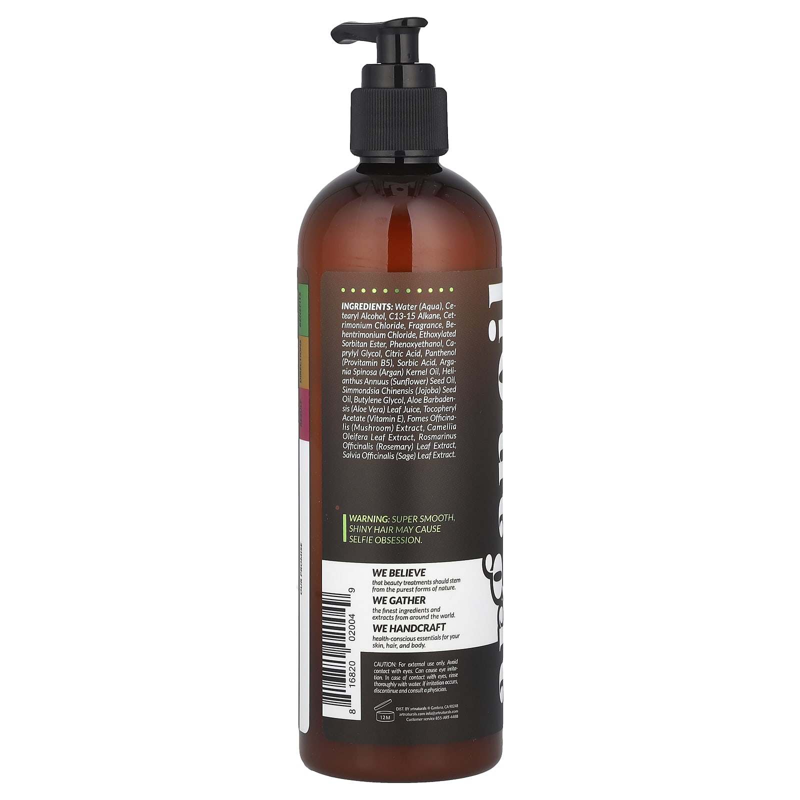 Несмываемый кондиционер artnaturals Argan Oil For Dry Brittle Hair, оттенок Damaged, 355 мл, масло — фото 2