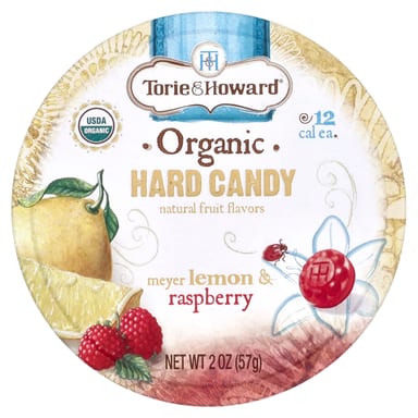 Органические леденцы Torie & Howard, 57 г