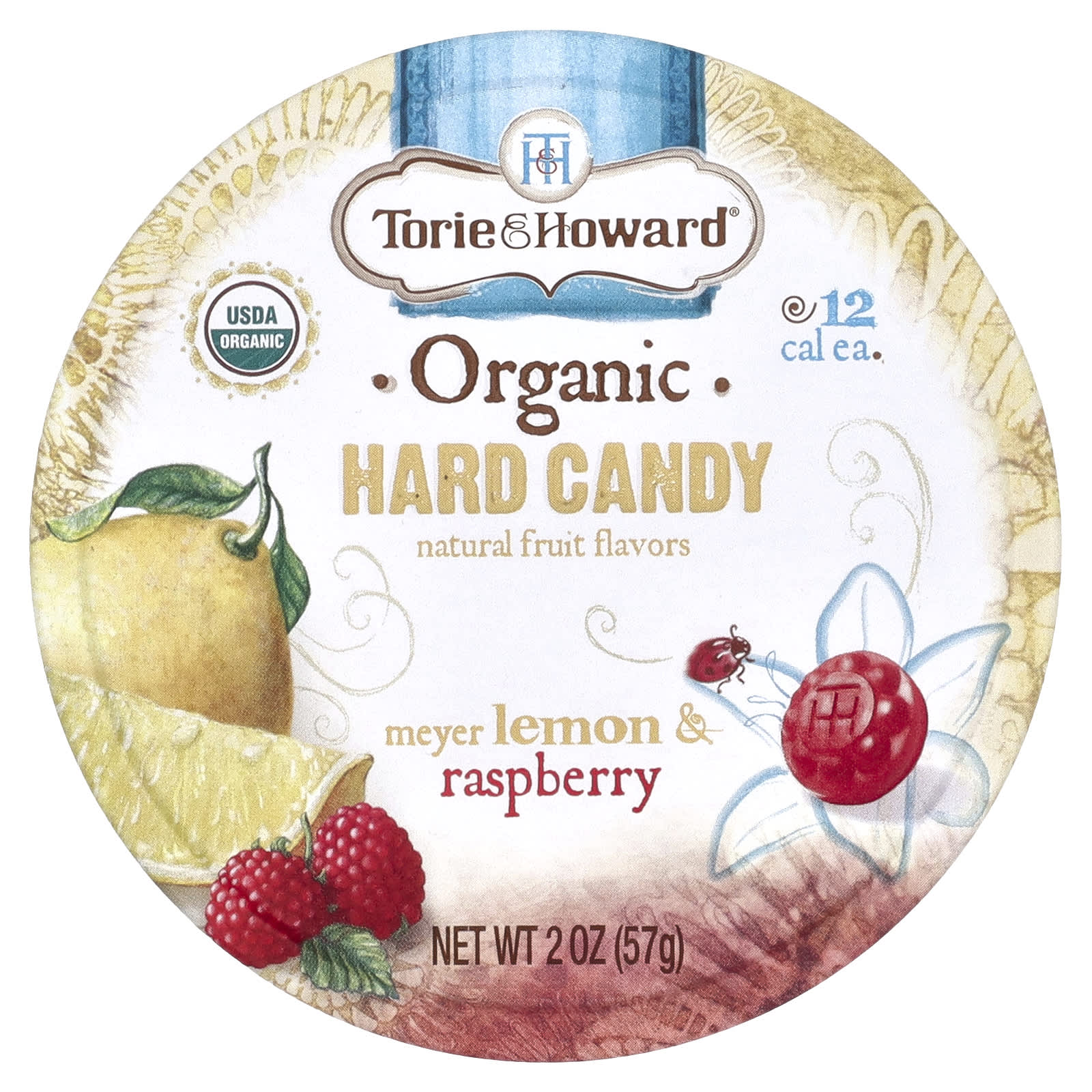 Органические леденцы Torie & Howard, 57 г