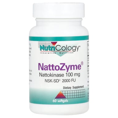 Наттокиназа Nutricology NattoZyme®, 100 мг, 60 мягких капсул