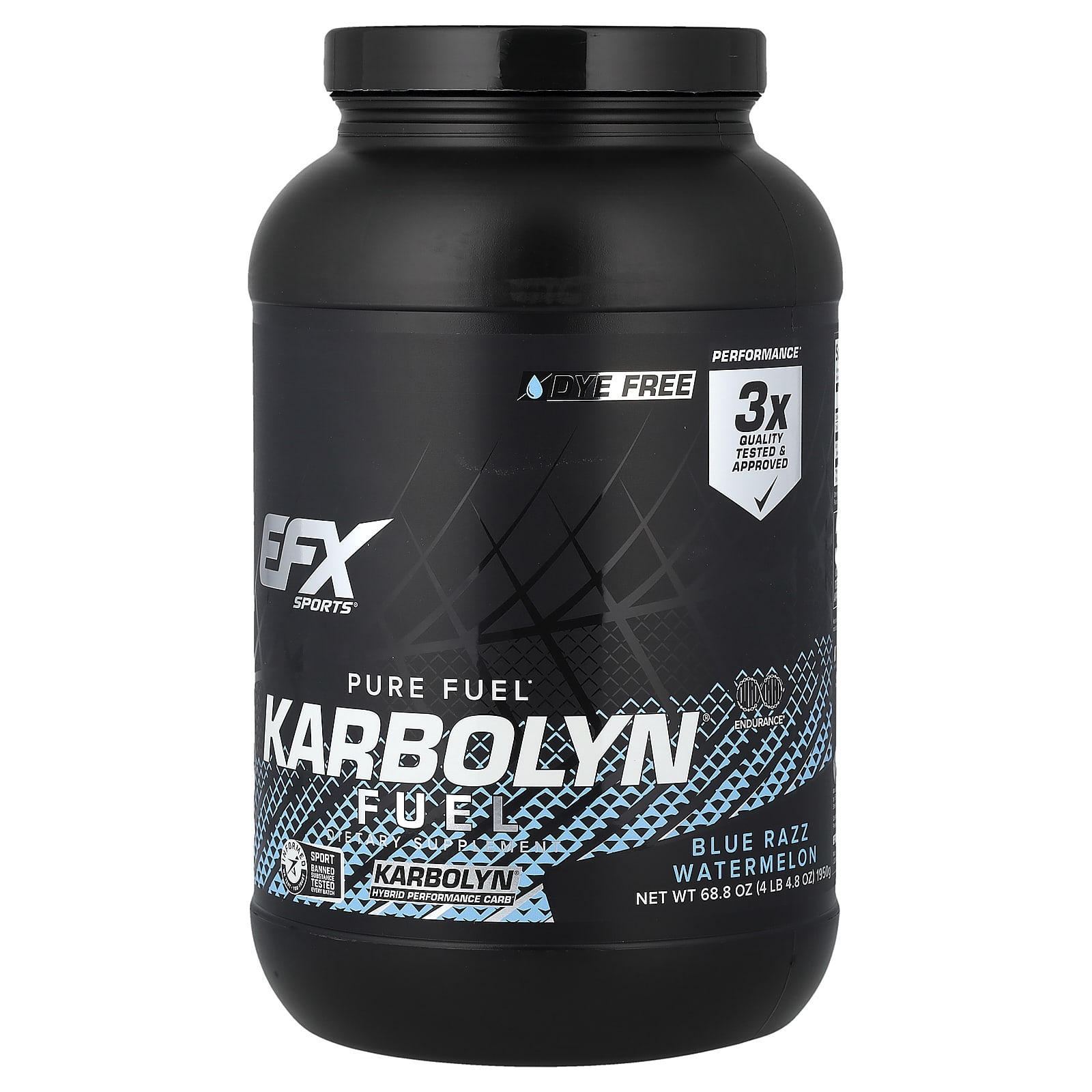 Углеводный комплекс Karbolyn EFX Sports Pure Fuel® Blue Razz Watermelon, 1950 г