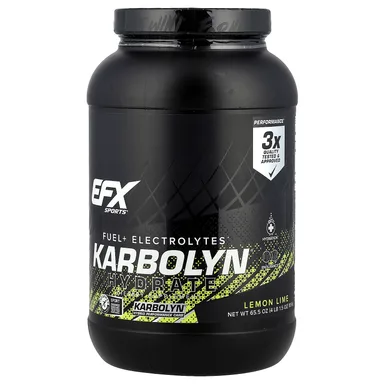 Фото товара: Углеводный комплекс Karbolyn EFX Sports Karbolyn® Hydrate, вкус «лимон и лайм», 1856 г