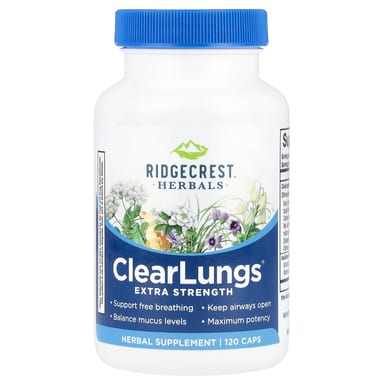 ClearLungs® RidgeCrest Herbals, 120 капсул