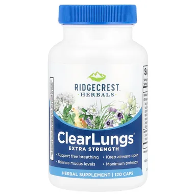 Фото товара: ClearLungs® RidgeCrest Herbals, 120 капсул