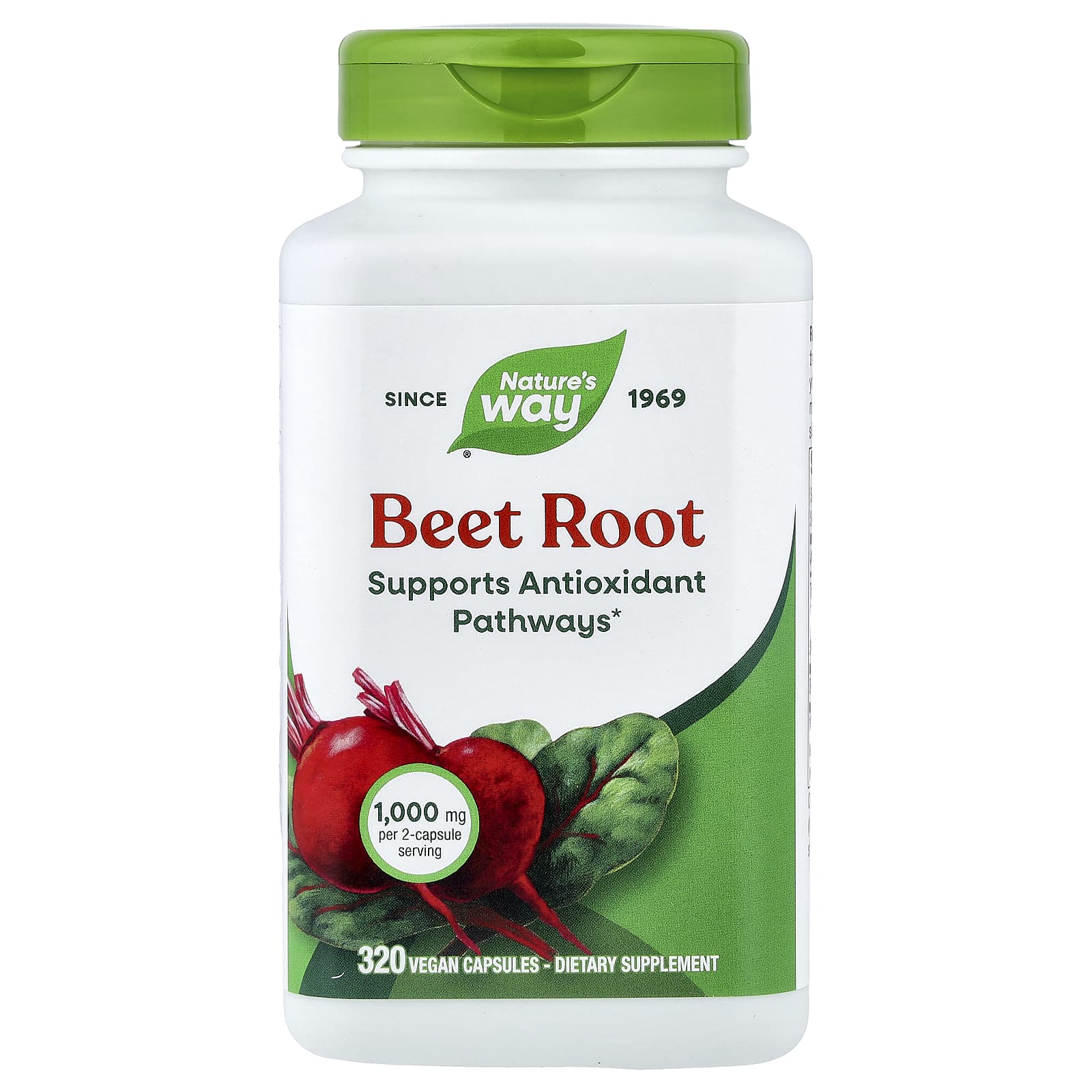 Корень свёклы Nature's Way, 500 мг, 320 растительных капсул