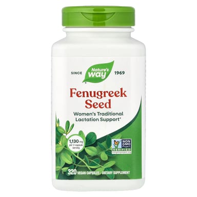 Пажитник Nature's Way Seed, 565 мг, 320 растительных капсул