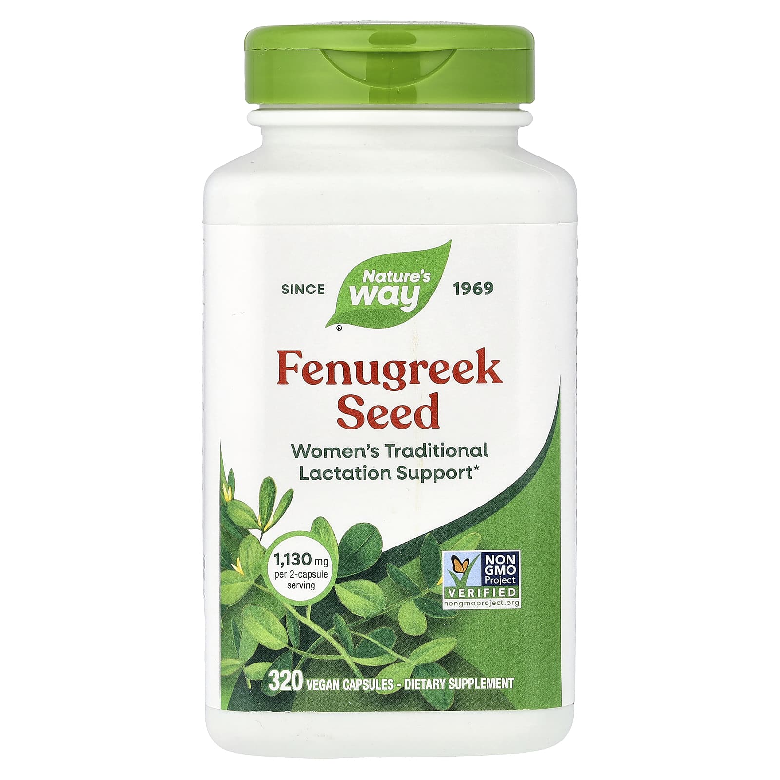 Пажитник Nature's Way Seed, 565 мг, 320 растительных капсул