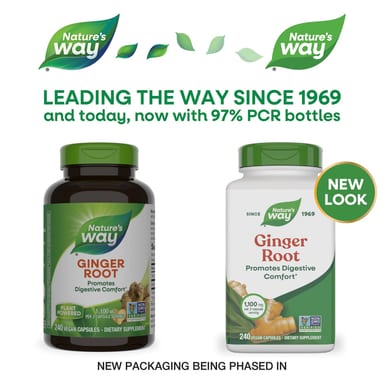 Имбирь Nature's Way Root, 0.55 мг, 240 растительных капсул