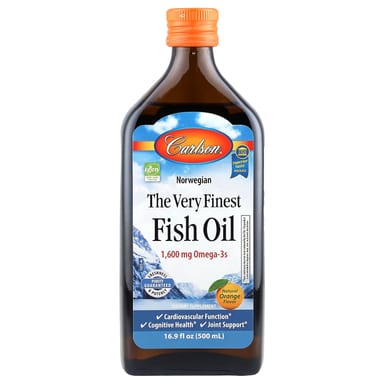 Рыбий жир Carlson Norwegian The Very Finest, вкус Natural Orange, 1600 мг, 500 мл, масло