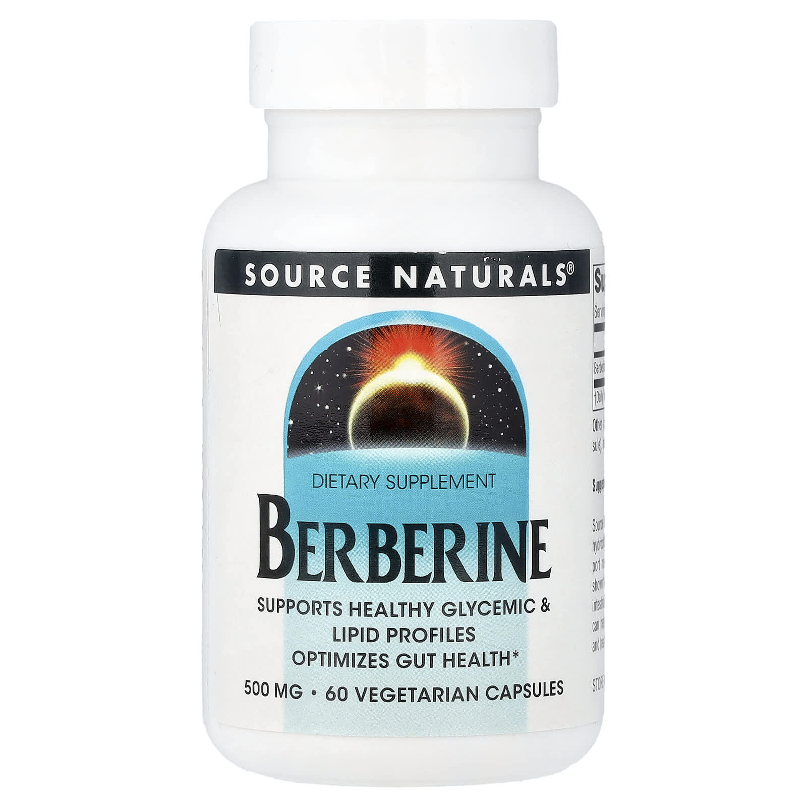 Берберин Source Naturals, 500 мг, 60 растительных капсул