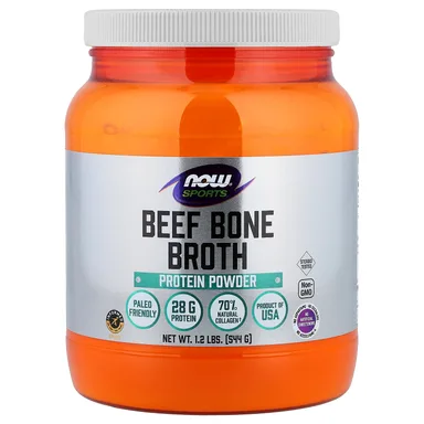 Фото товара: Протеиновый порошок NOW Foods Sports Beef Bone Broth, 544 г