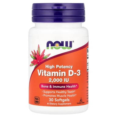 Витамин D3 NOW Foods, 32000 МЕ, 30 мягких капсул