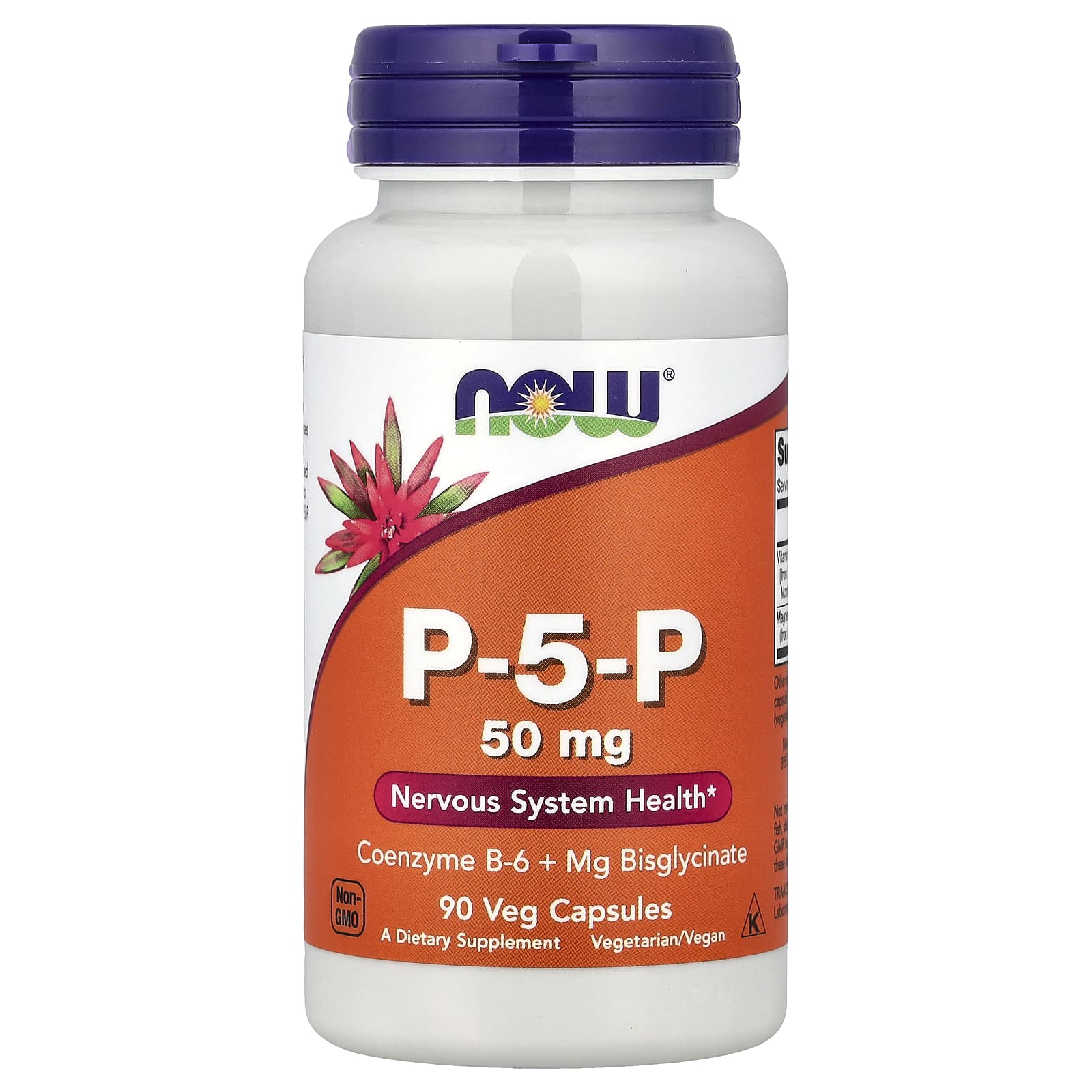 P-5-П, 90 вегетарианских капсул NOW Foods