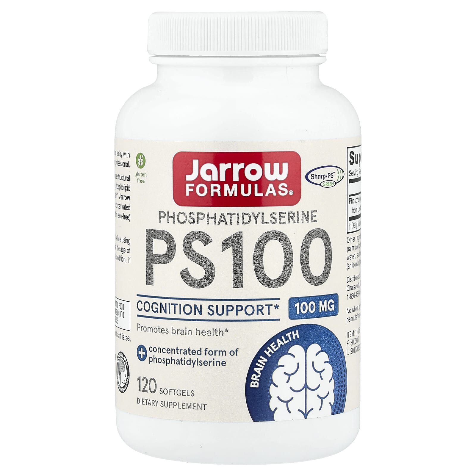 PS100 Jarrow Formulas, 100 мг, 120 мягких капсул