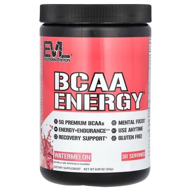 BCAA EVLution Nutrition Energy®, оттенок Watermelon, 252 г
