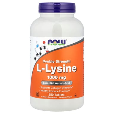 L-лизин NOW Foods L-Lysine, 1000 мг, 250 таблеток
