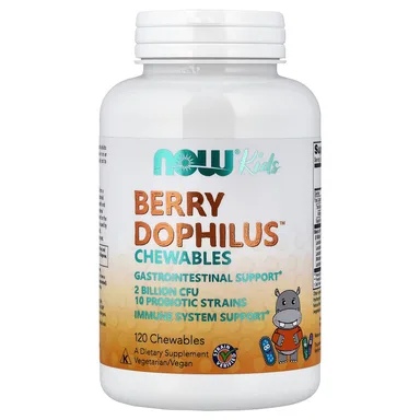 Фото товара: Пробиотик NOW Foods Berry™ Chewables, 120 жевательных таблеток
