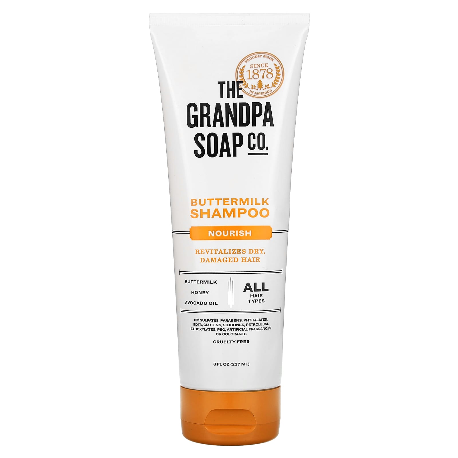 Шампунь The Grandpa Soap Co. Buttermilk All Hair Types, оттенок Nourish, 237 мл