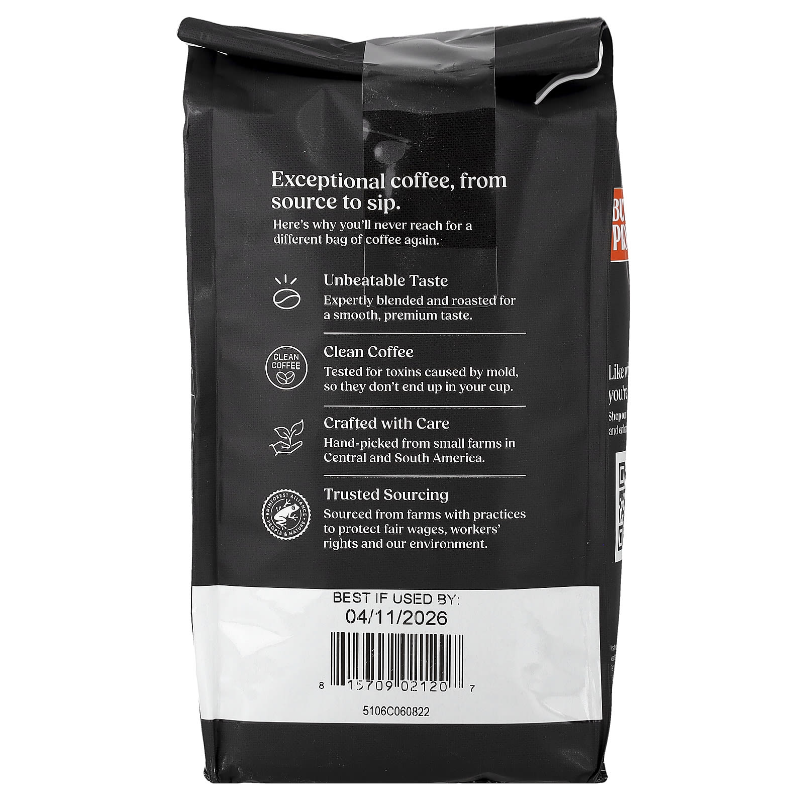 Кофе BulletProof Artisan Whole Bean Medium Roast, 340 г — фото 2