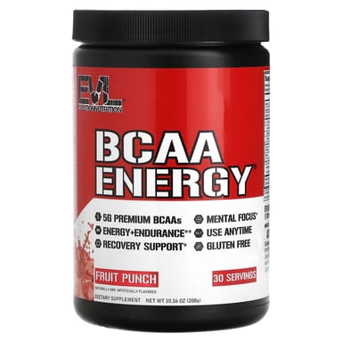 BCAA EVLution Nutrition Energy®, вкус Fruit Punch, 288 г
