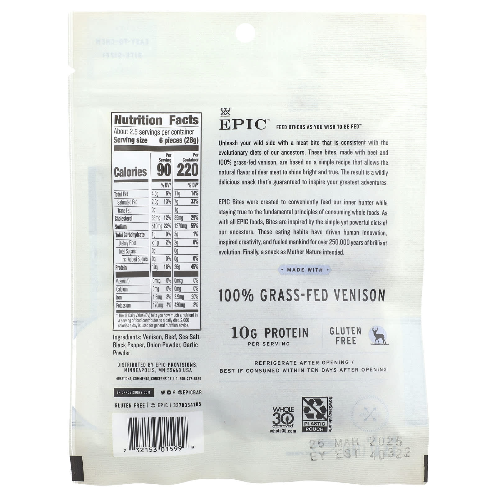 Закуски Epic Bar, 70 г (2.5 oz) — фото 2