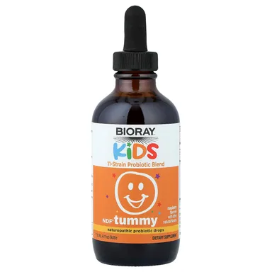 Фото товара: Пробиотический комплекс Bioray NDF® Tummy 11-Strain, вкус «малина», 118 мл