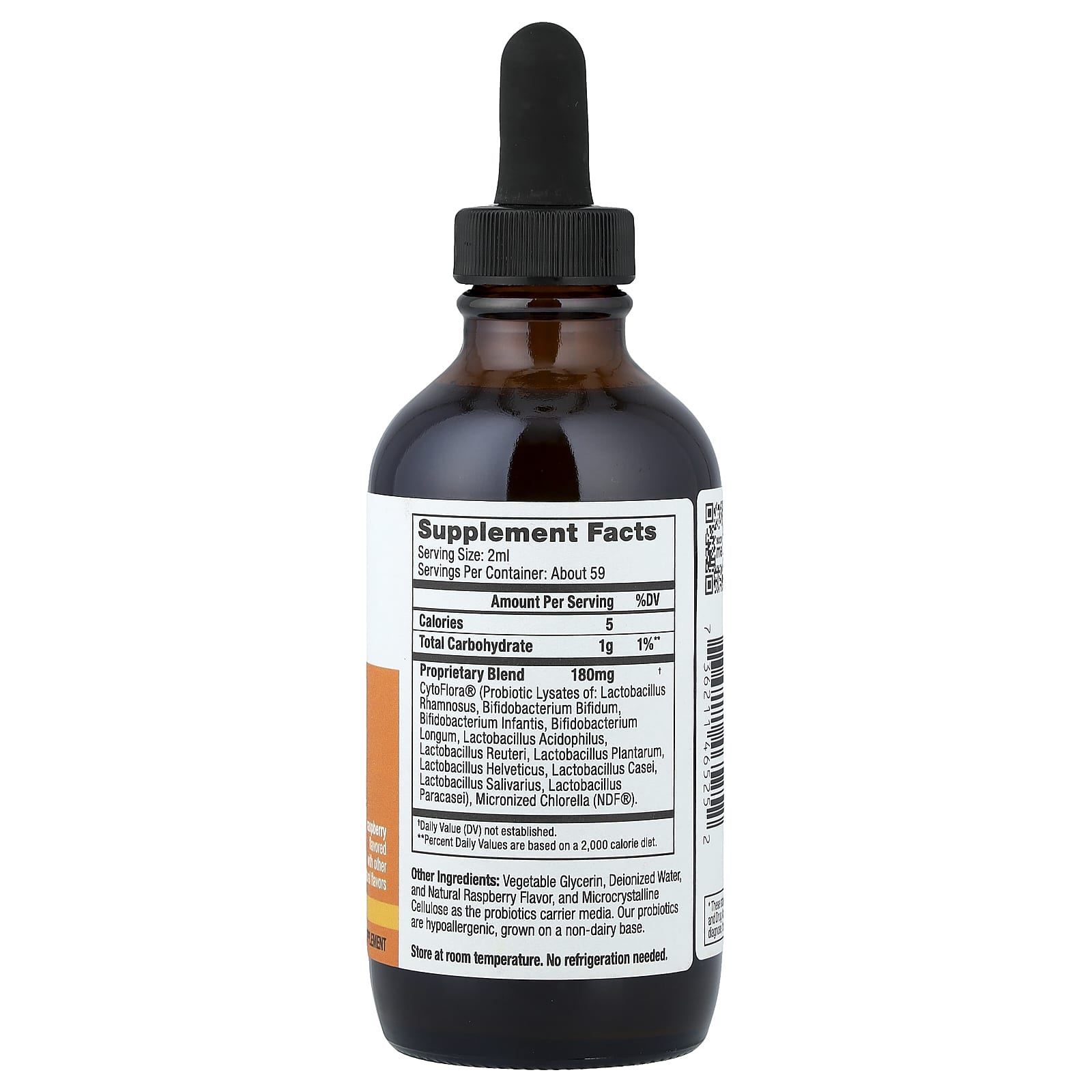 Пробиотический комплекс Bioray NDF® Tummy 11-Strain, вкус Raspberry, 118 мл — фото 2