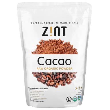 Порошок Zint Raw Organic, оттенок Cacao, 907 г