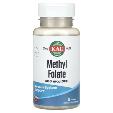 Фото товара: Фолат KAL Methyl, 400 мкг, 90 таблеток