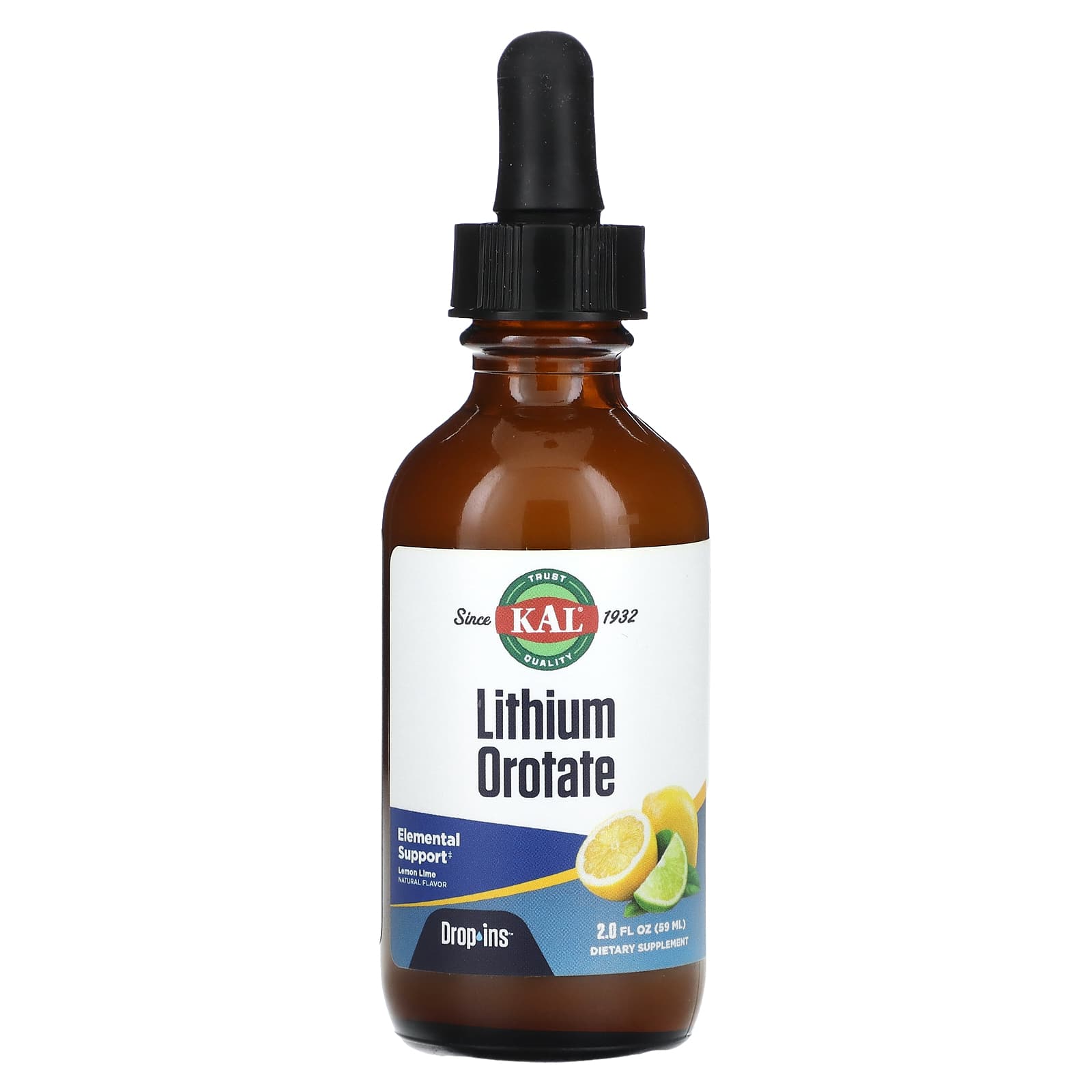 Капли лития оротата KAL, 2 fl oz (59 ml)