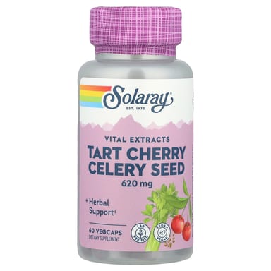 Семена сельдерея Solaray, вкус Tart Cherry Celery Seed, 60 растительных капсул