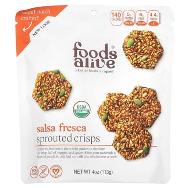Пророщенные снеки Foods Alive Salsa Fresca, 113 г