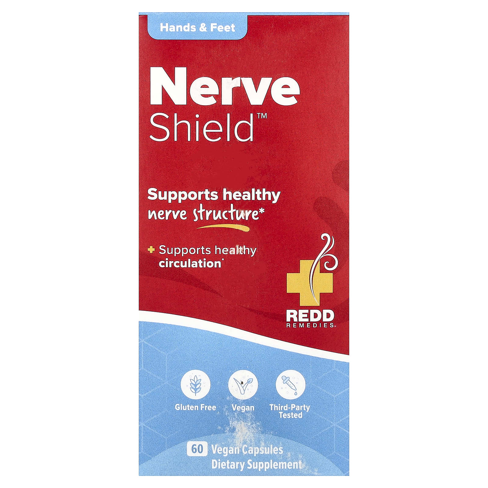 Nerve Shield™ Redd Remedies, 60 веганских капсул — фото 2