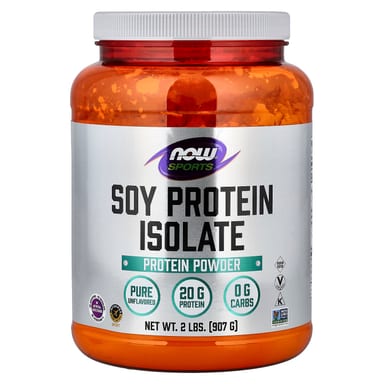 Протеин NOW Foods Sports Soy Isolate Pure, без вкуса, 907 г
