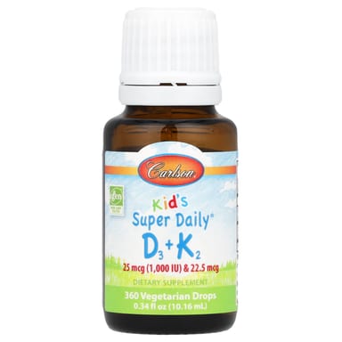 Витамин D3 Carlson Super Daily® K2, 10.16 мл