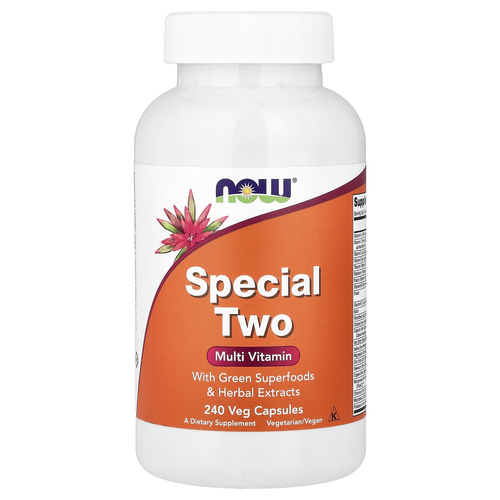 Мультивитамины NOW Foods Special Two Multi Vitamin, 240 растительных капсул