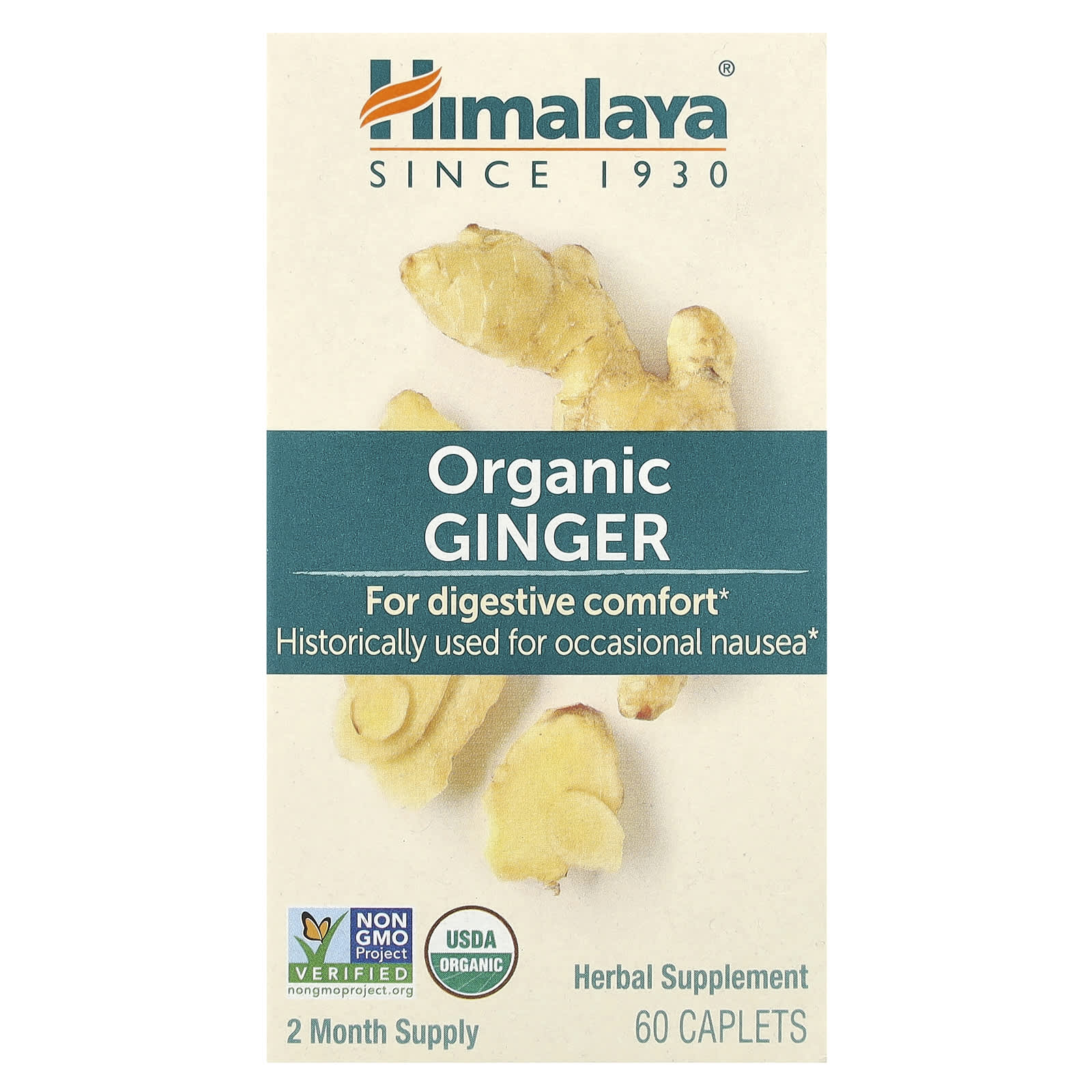 Имбирь Himalaya Organic, оттенок 60 Caplets — фото 2
