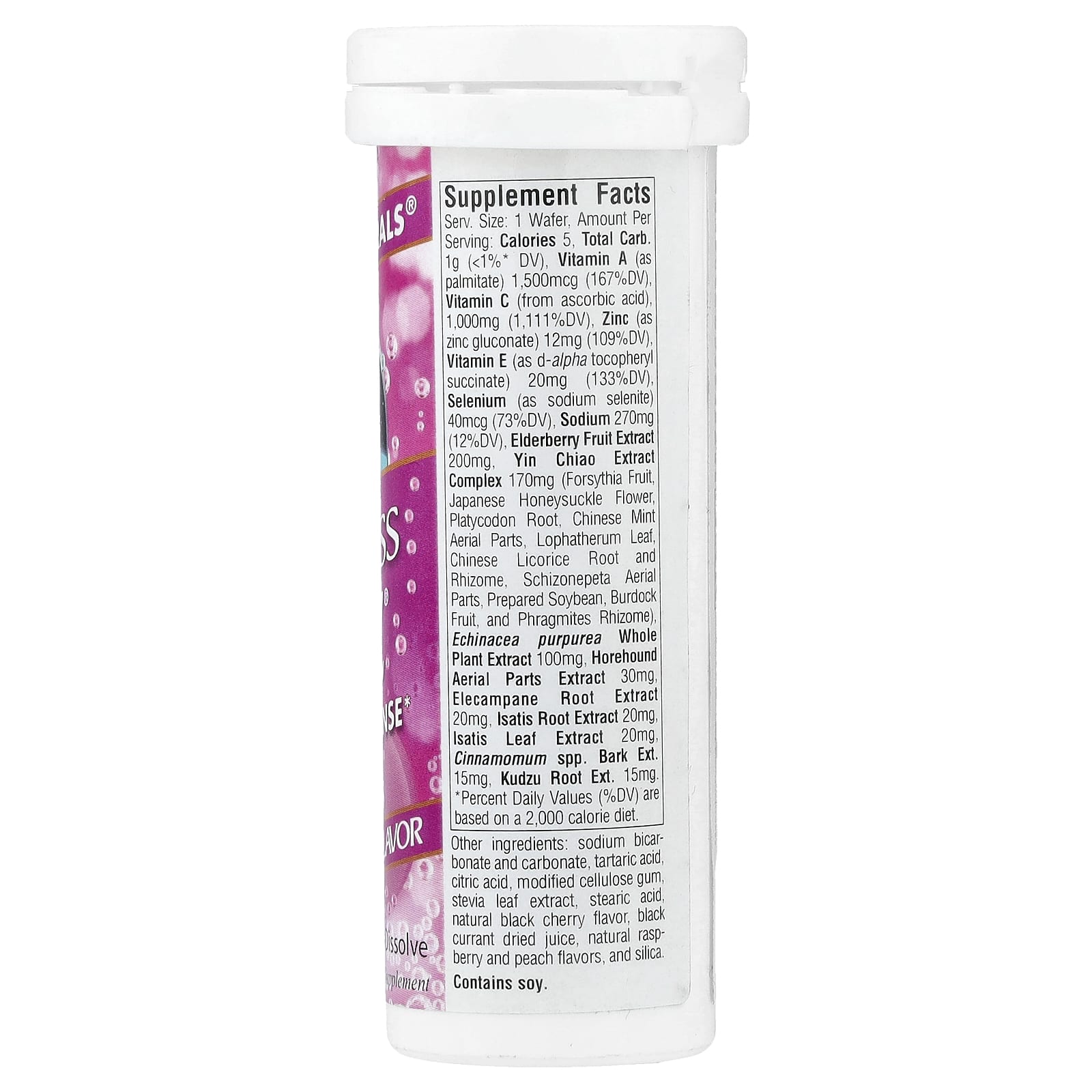 Комплекс для иммунитета Source Naturals Wellness Fizz® Natural Berry, оттенок 10 Wafers — фото 2
