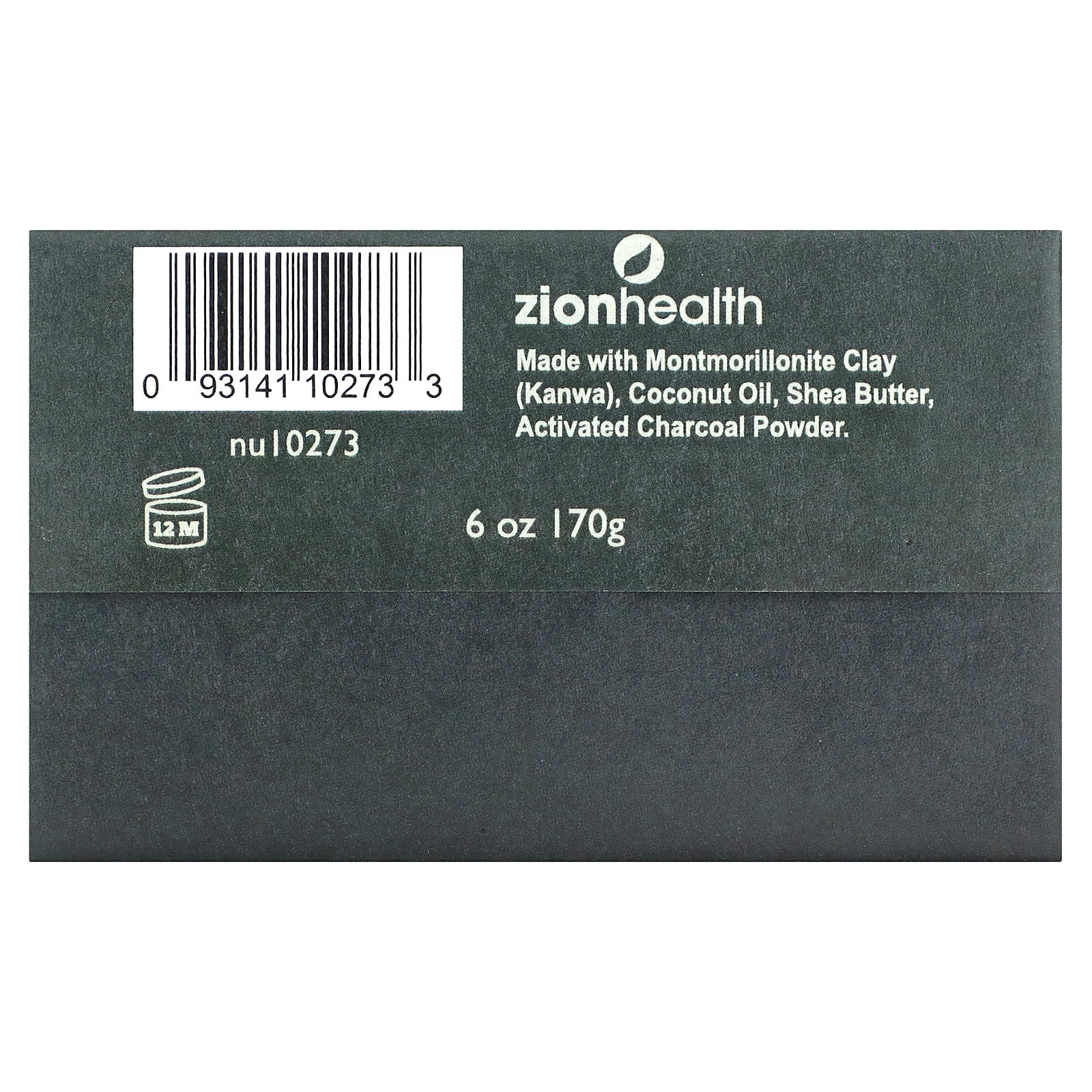 Мыло Zion Health Ancient Clay Soap Activated Charcoal, 170 г — фото 4