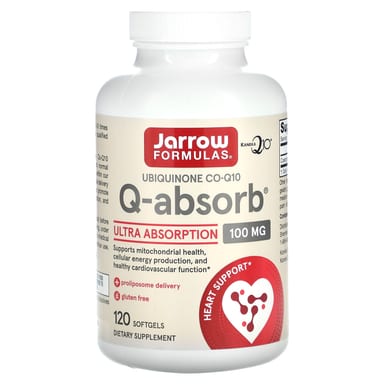 Коэнзим Q10 Jarrow Formulas Q-Absorb, 100 мг, 120 мягких капсул