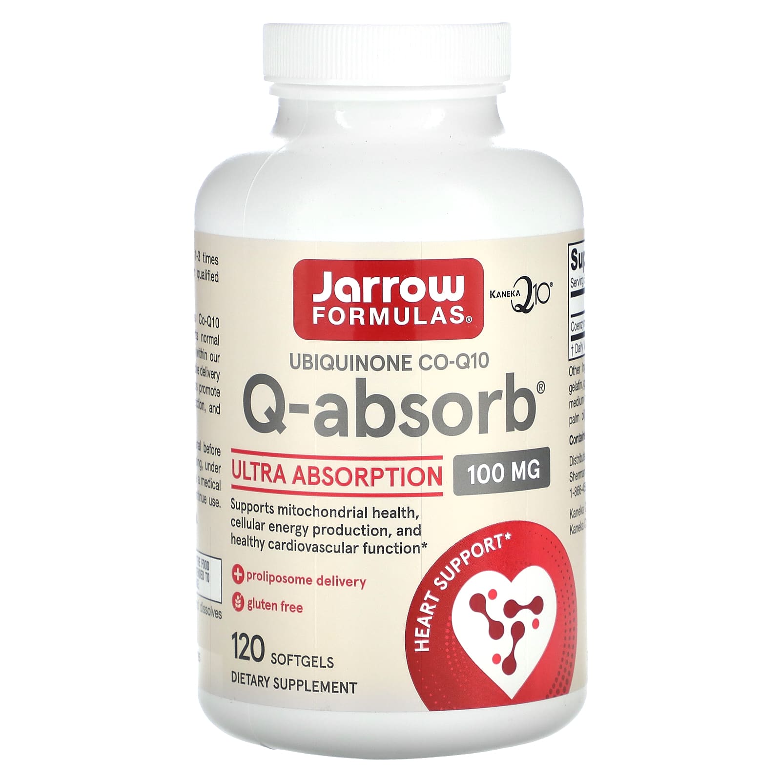 Коэнзим Q10 Jarrow Formulas Q-Absorb, 100 мг, 120 мягких капсул