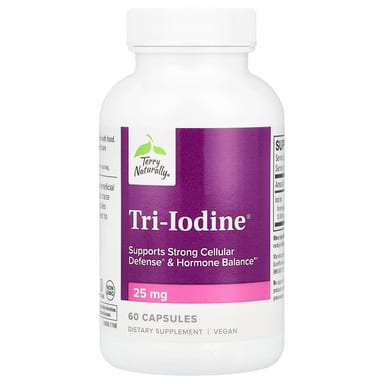 Йод Terry Naturally Tri-®, 25 мг, 60 капсул