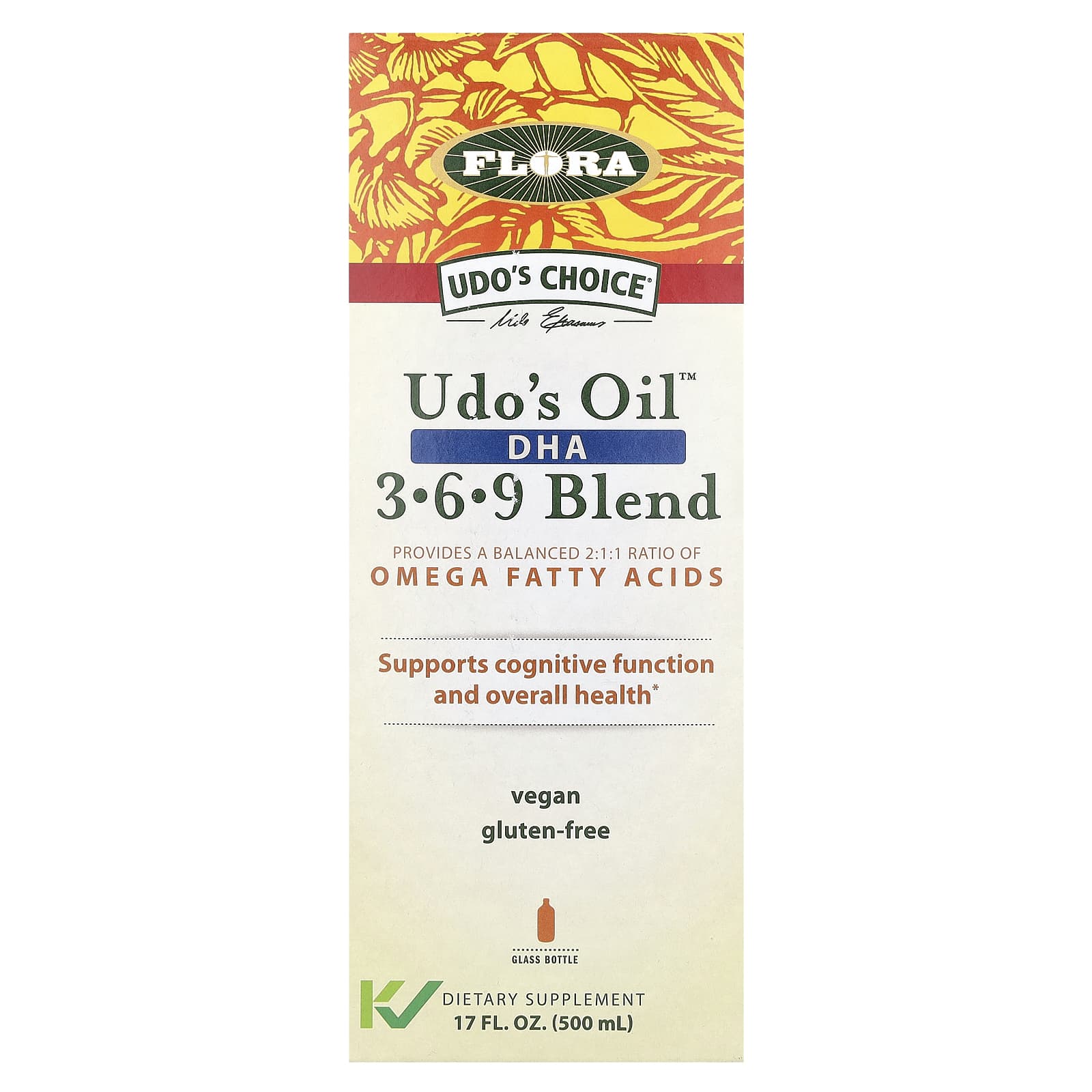 DHA Flora Udo's Choice, оттенок 6-9 Blend, 500 мл, масло