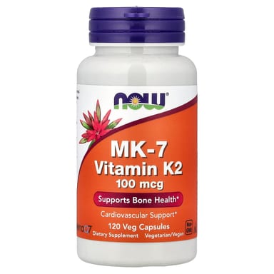 Витамин K2 MK-7 NOW Foods MK-7 Vitamin K-2, 100 мкг, 120 растительных капсул