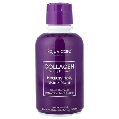 Аминокислота Rejuvicare Collagen Beauty Formula Liquid Complex With & Biotin, вкус Grape, 473 мл, жидкая форма