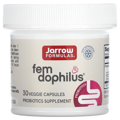 Пробиотик Jarrow Formulas Vegan Fem, 5 млрд КОЕ, 30 растительных капсул