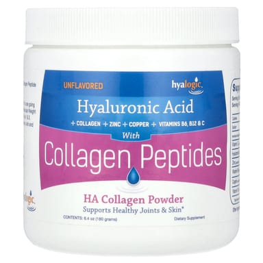 Коллаген Hyalogic HA Peptide Powder, без вкуса, 180 г, порошок